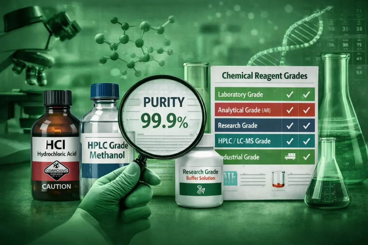 مواد شیمیایی آزمایشگاهی چیست و چه گریدهایی دارد؟